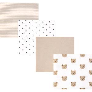 image:imageHudson Baby Unisex Baby Cotton Polyester Flannel Receiving Blankets 4PackCozy Cutie