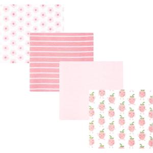 image:imageHudson Baby Unisex Baby Cotton Polyester Flannel Receiving Blankets 4PackHappy Strawberries