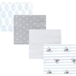 image:imageHudson Baby Unisex Baby Cotton Polyester Flannel Receiving BlanketsKoala Stripe