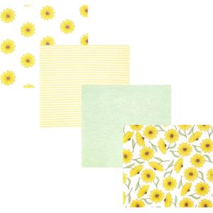image:imageHudson Baby Unisex Baby Cotton Polyester Flannel Receiving BlanketsYellow Daisy