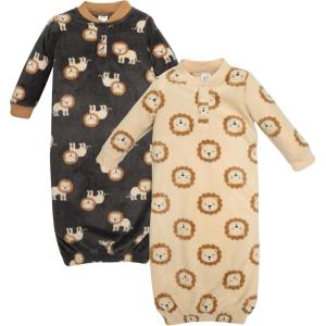 image:imageHudson Baby Unisex Baby Fleece GownsBrave Lion