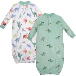 image:imageHudson Baby Unisex Baby Fleece GownsCheerful Dino Friends