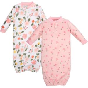 image:imageHudson Baby Unisex Baby Fleece GownsFamily Floral