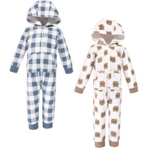 image:imageHudson Baby Unisex Baby Fleece Jumpsuits Coveralls and PlaysuitsLittle Bear Toddler