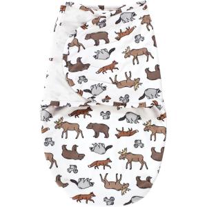 image:imageHudson Baby Unisex Baby Plush Faux Fur Swaddle WrapAnimal Adventure
