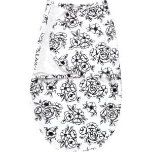 image:imageHudson Baby Unisex Baby Plush Faux Fur Swaddle WrapBlack Toile
