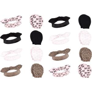 image:imageHudson Baby Unisex Baby Plush Faux Fur Swaddle WrapBlack Xoxo