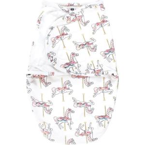 image:imageHudson Baby Unisex Baby Plush Faux Fur Swaddle WrapCarousel Horse