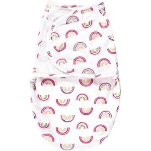 image:imageHudson Baby Unisex Baby Plush Faux Fur Swaddle WrapModern Rainbow