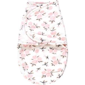 image:imageHudson Baby Unisex Baby Plush Faux Fur Swaddle WrapNeutral Pink Floral