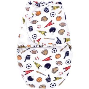image:imageHudson Baby Unisex Baby Plush Faux Fur Swaddle WrapSports Fan