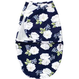 image:imageHudson Baby Unisex Baby Plush Faux Fur Swaddle WrapWhite Peonies