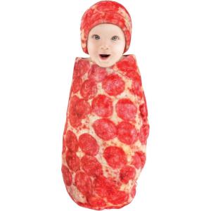 image:imageHudson Baby Unisex Baby Plush Food Burrito or Pizza Blanket and Cap Pepperoni Pizza One SizePepperoni Pizza