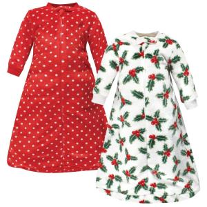 image:imageHudson Baby Unisex Baby Plush LongSleeve Sleeping Bag Sack Wearable Blanket Christmas Tree Truck 09 MonthsHolly