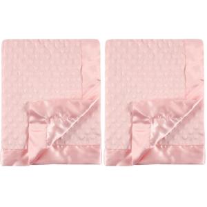 image:imageHudson Baby Unisex Baby Plush Mink Blanket Pink One Size Pack of 2