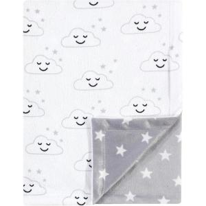 image:imageHudson Baby Unisex Baby Plush Mink Blanket Powder Blue One SizeGray Clouds