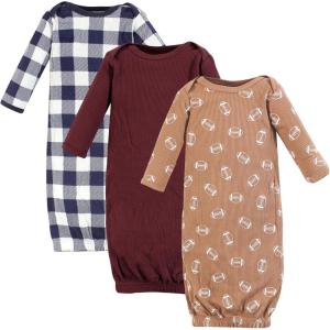 image:imageHudson Baby Unisex Baby Thermal Gown 3pkFootball