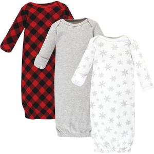 image:imageHudson Baby Unisex Baby Thermal Gown 3pkSnowflake
