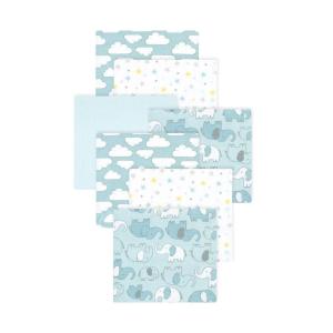 image:imageLittle Treasure Hudson Baby Cotton Poly Flannel Receiving Blankets Multipack Pink Cuteasaurus 30x30 inchesMint New Elephant