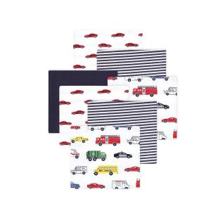 image:imageLittle Treasure Hudson Baby Cotton Poly Flannel Receiving Blankets Multipack Pink Cuteasaurus 30x30 inchesMulticolor Going Places