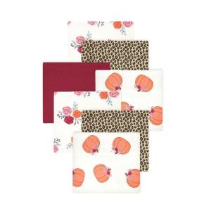 image:imageLittle Treasure Hudson Baby Cotton Poly Flannel Receiving Blankets Multipack Pink Cuteasaurus 30x30 inchesOrange Cutest Pumpkin