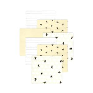 image:imageLittle Treasure Hudson Baby Cotton Poly Flannel Receiving Blankets Multipack Pink Cuteasaurus 30x30 inchesYellow Honey Bee