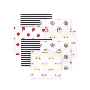 image:imageLittle Treasure Hudson Baby Cotton Poly Flannel Receiving Blankets Multipack Pink Cuteasaurus 30x30 inchesYellow Nyc