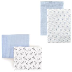 image:imageMuslin Swaddle Blanket 4PackBlue