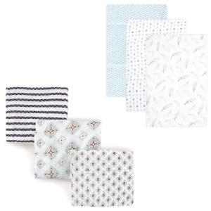 image:imageMuslin Swaddle Blanket 6PackBlue FeatherAztec