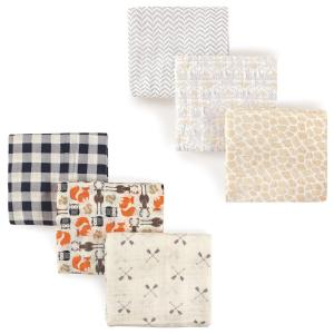 image:imageMuslin Swaddle Blanket 6PackElephantForest