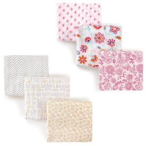 image:imageMuslin Swaddle Blanket 6PackElephantsFloral