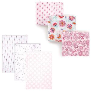image:imageMuslin Swaddle Blanket 6PackPink ConstellationFloral