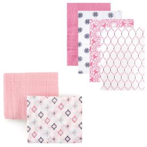 image:imageMuslin Swaddle Blanket 6PackPink MedallionPink Aztec