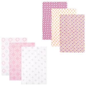 image:imageMuslin Swaddle Blanket 6PackPink OrangeDamask