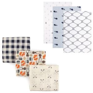 image:imageMuslin Swaddle Blanket 6PackWhaleForest