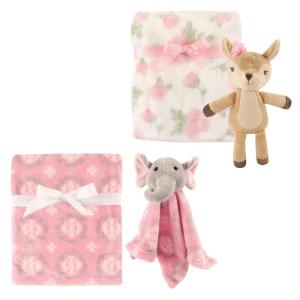 image:imagePlush Blanket 2Pack with Plush Toy amp Security BlanketGirl FawnGirl Elephant