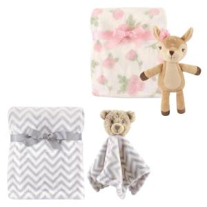 image:imagePlush Blanket 2Pack with Plush Toy amp Security BlanketGirl FawnUnisex Bear