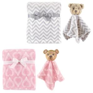 image:imagePlush Blanket 2Pack with Security Blanket 2PackBoho BearUnisex Bear