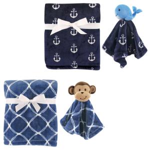 image:imagePlush Blanket 2Pack with Security Blanket 2PackBoy MonkeyWhale