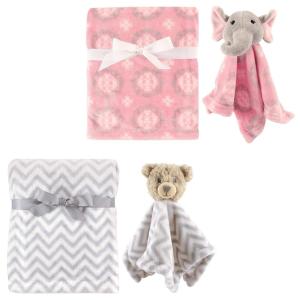 image:imagePlush Blanket 2Pack with Security Blanket 2PackUnisex BearGirl Elephant