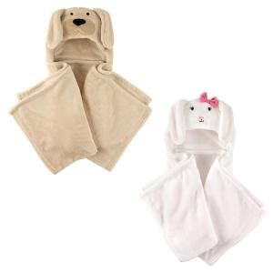 image:imagePlush Hooded Blanket 2PackBunnyDog