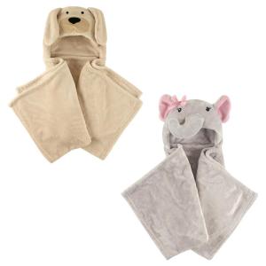 image:imagePlush Hooded Blanket 2PackDogPretty Elephant