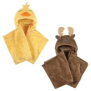 image:imagePlush Hooded Blanket 2PackDuckMoose