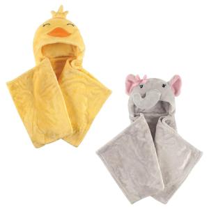image:imagePlush Hooded Blanket 2PackDuckPretty Elephant
