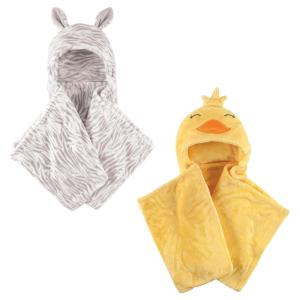 image:imagePlush Hooded Blanket 2PackDuckZebra