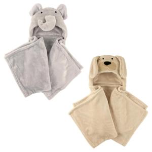 image:imagePlush Hooded Blanket 2PackElephantDog