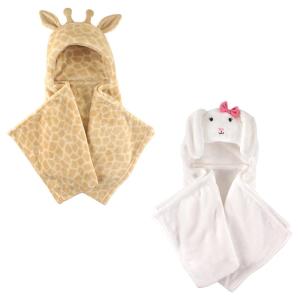 image:imagePlush Hooded Blanket 2PackGiraffeBunny