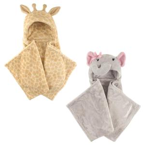 image:imagePlush Hooded Blanket 2PackGiraffePretty Elephant