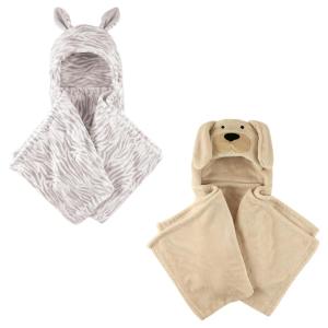 image:imagePlush Hooded Blanket 2PackZebraDog