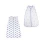 image:imageHudson Baby Safe Sleep Wearable Sleeping Bag Muslin amp Jersey Cotton 2 Pack FoxesWhale 1218 MonthsAnchorWhale